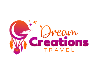 Dream Creations Travel logo design by Panara