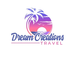 Dream Creations Travel logo design by gilkkj
