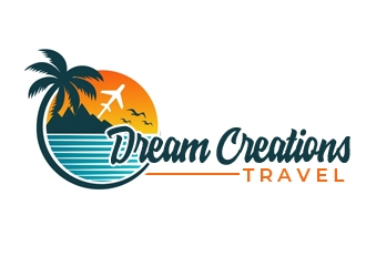 Dream Creations Travel logo design by gilkkj