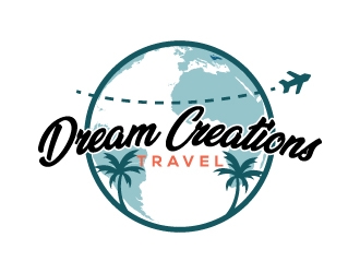 Dream Creations Travel logo design by MUSANG