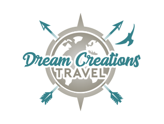 Dream Creations Travel logo design by serprimero