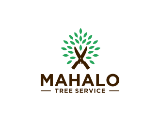 mahalo tree service logo design by arturo_