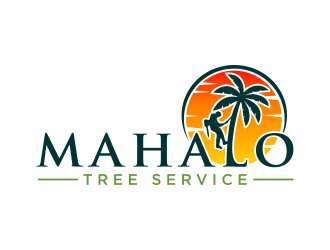 mahalo tree service logo design by hidro