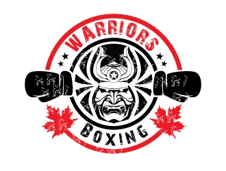 Warriors Boxing logo design by KreativeLogos