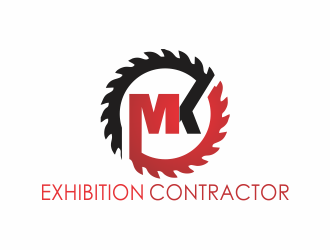 MK Exhibition Contractor logo design by up2date