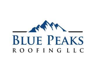 Blue Peaks Roofing LLC logo design by Girly
