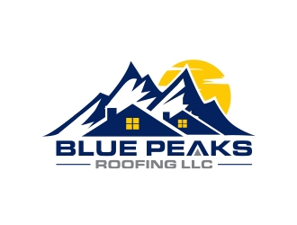 Blue Peaks Roofing LLC logo design by MarkindDesign