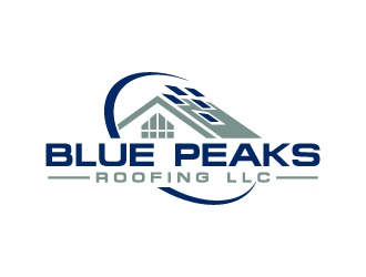 Blue Peaks Roofing LLC logo design by MUSANG