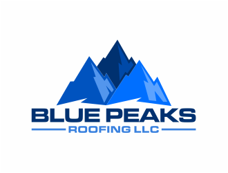 Blue Peaks Roofing LLC logo design by mutafailan