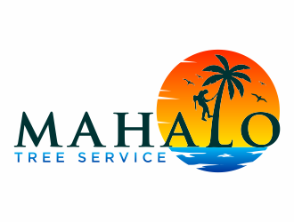 mahalo tree service logo design by hidro