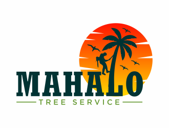 mahalo tree service logo design by hidro
