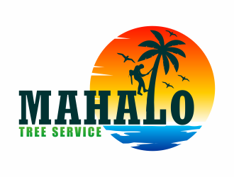 mahalo tree service logo design by hidro
