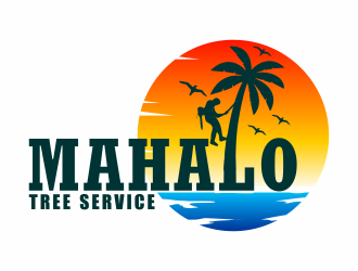 mahalo tree service logo design by hidro