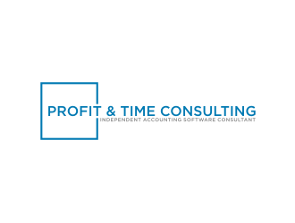 Profit and Time Consulting - Independent Accounting Software Consultant logo design by logitec