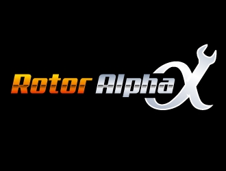 Rotor Alpha Logo Design - 48hourslogo
