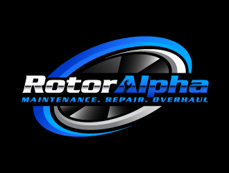 Rotor Alpha Logo Design - 48hourslogo