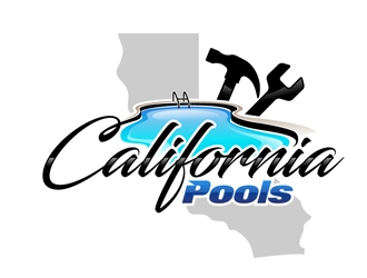 California Pools logo design by DreamLogoDesign