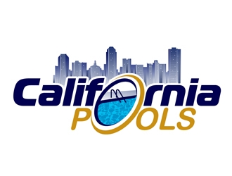 California Pools logo design by DreamLogoDesign