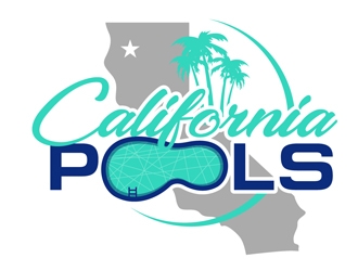 California Pools logo design by DreamLogoDesign