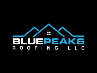Blue Peaks Roofing LLC logo design by denfransko