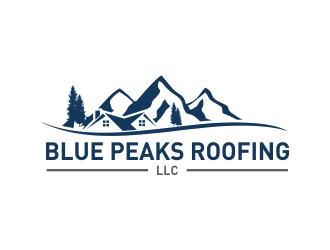 Blue Peaks Roofing LLC logo design by Greenlight