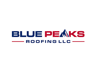 Blue Peaks Roofing LLC logo design by ndaru