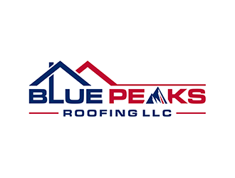 Blue Peaks Roofing LLC logo design by ndaru