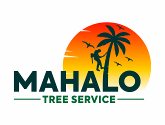 mahalo tree service logo design by hidro