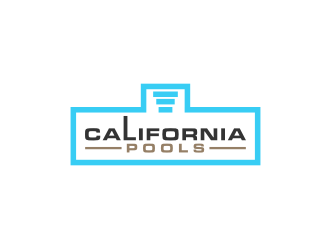 California Pools logo design by bricton