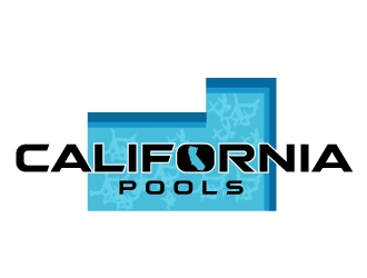 California Pools logo design by Suvendu