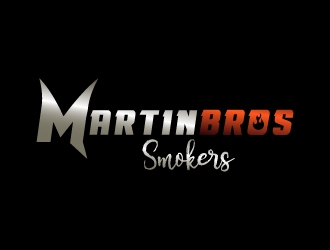 Martin Bros Smokers logo design by MonkDesign