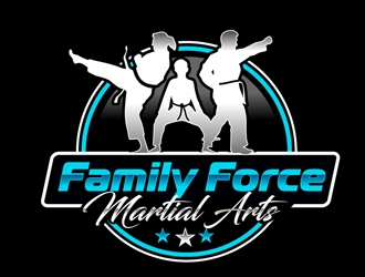 Family Force Martial Arts logo design by DreamLogoDesign