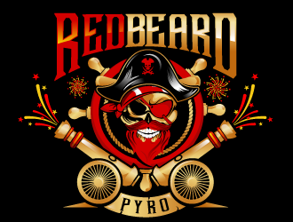 Redbeard Pyro logo design by Suvendu