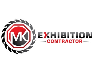 MK Exhibition Contractor logo design by REDCROW