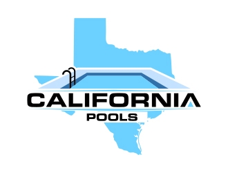 California Pools logo design by MarkindDesign