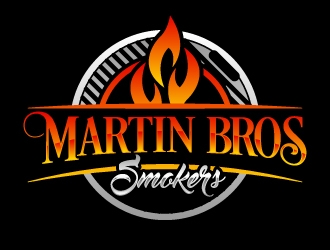 Martin Bros Smokers logo design by LogOExperT