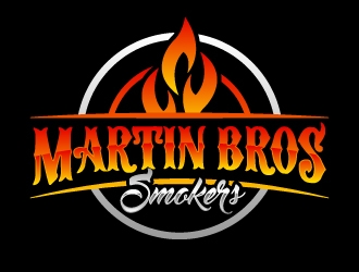 Martin Bros Smokers logo design by LogOExperT