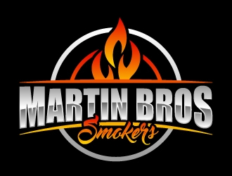 Martin Bros Smokers logo design by LogOExperT