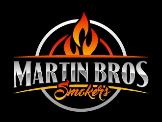 Martin Bros Smokers logo design by LogOExperT