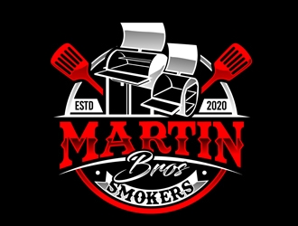 Martin Bros Smokers logo design by DreamLogoDesign