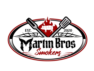Martin Bros Smokers logo design by DreamLogoDesign