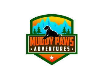 Muddy Paws Adventures logo design by maze