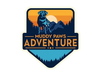 Muddy Paws Adventures logo design by AYATA
