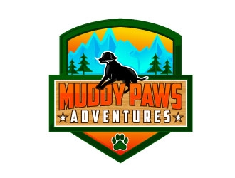 Muddy Paws Adventures logo design by maze