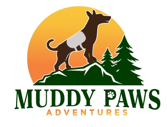 Muddy Paws Adventures logo design by MonkDesign