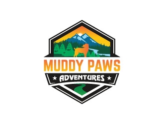 Muddy Paws Adventures logo design by zinnia