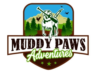 Muddy Paws Adventures logo design by Suvendu