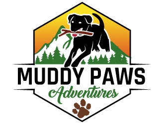 Muddy Paws Adventures logo design by MonkDesign