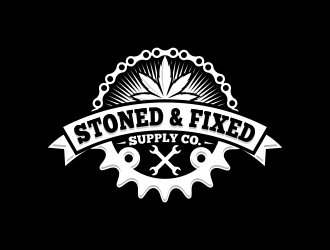 Stoned & Fixed Supply Co. logo design by logokoe