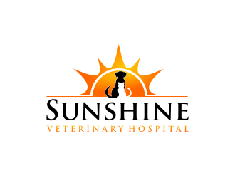 Sunshine Veterinary Hospital logo design by evdesign